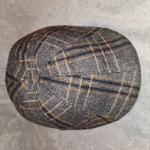 Brixton Gray and Brown Patterned Hat